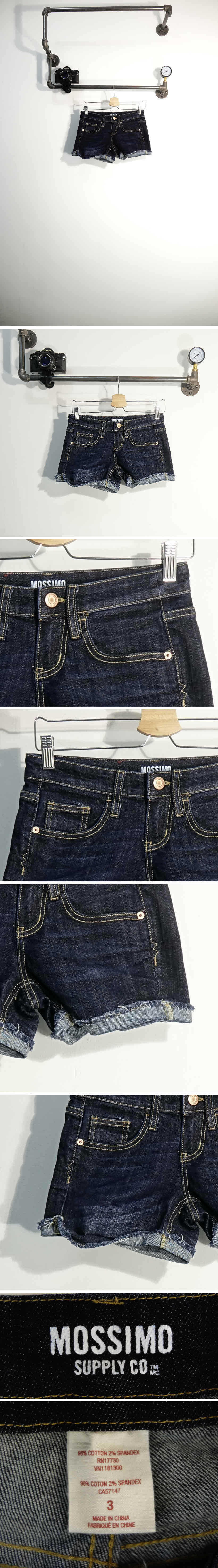 핫팬츠 진청 데님 핫팬츠
