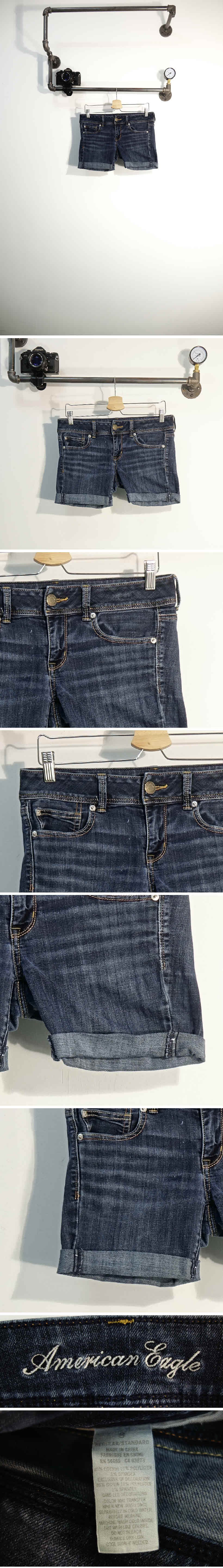 아메리칸이글 핫팬츠 아메리칸이글 중청 데님 핫팬츠