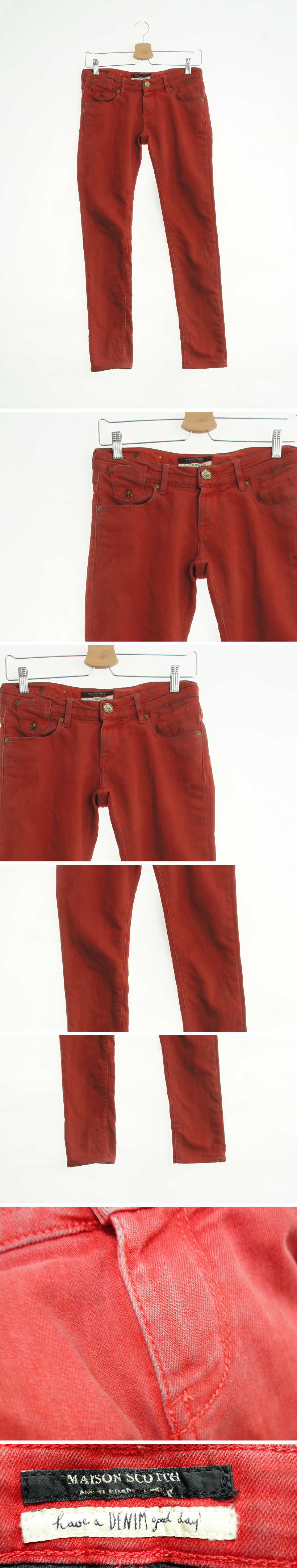 maison scotch 스키니진 maison scotch 레드 데님 스키니진