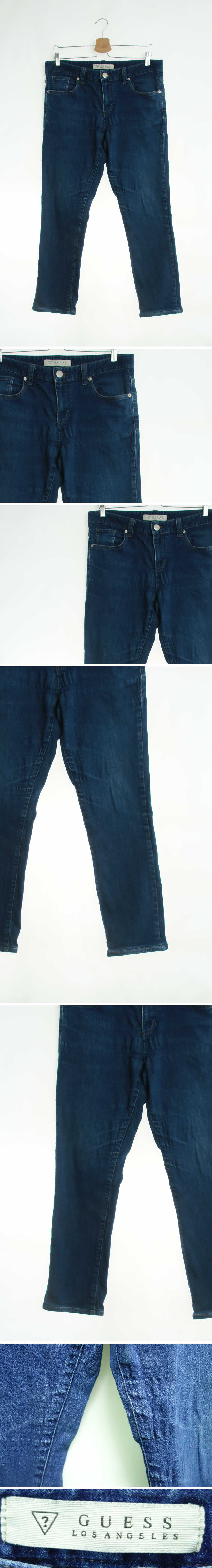 Guess 로우라이즈스키니진 Guess 진청 데님 로우라이즈스키니진