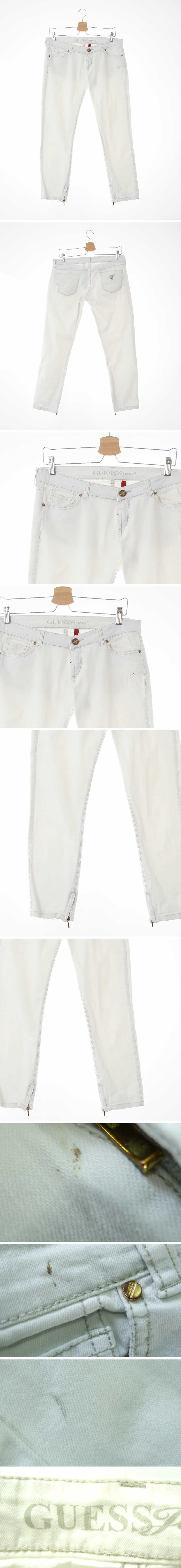 Guess 슬림레그진 Guess 화이트 데님 슬림레그진