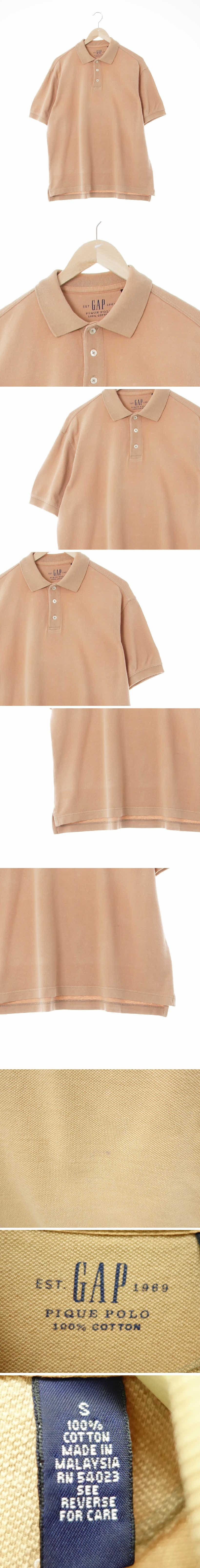 gap 반팔카라티 gap 베이지 면 반팔카라티