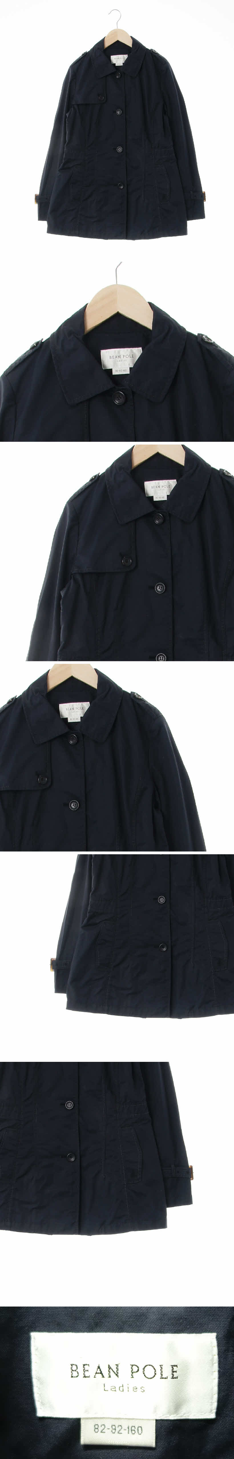 빈폴 트렌치하프자켓 빈폴 블랙 면혼방 트렌치하프자켓