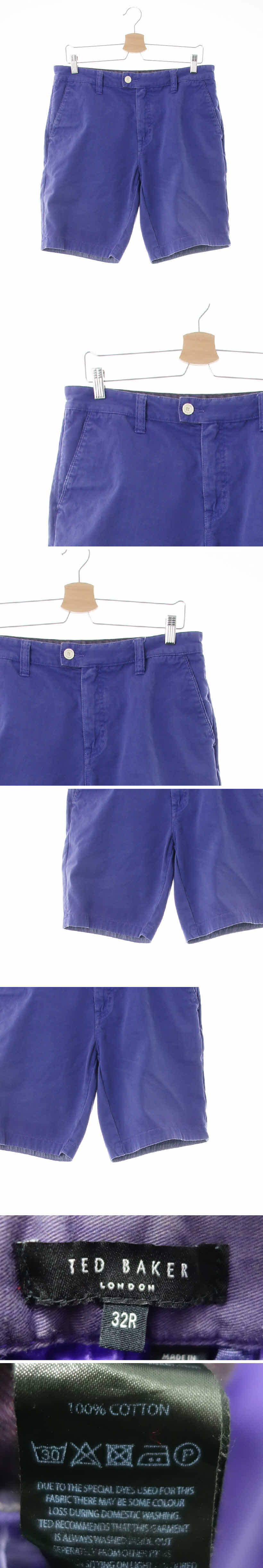 TEDBaker 하프팬츠 TEDBaker 퍼플 면 하프팬츠