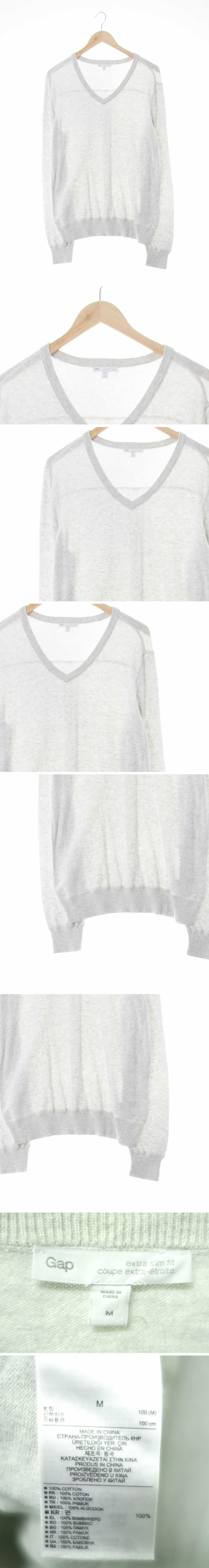 gap 엑스트라슬림핏브이넥니트