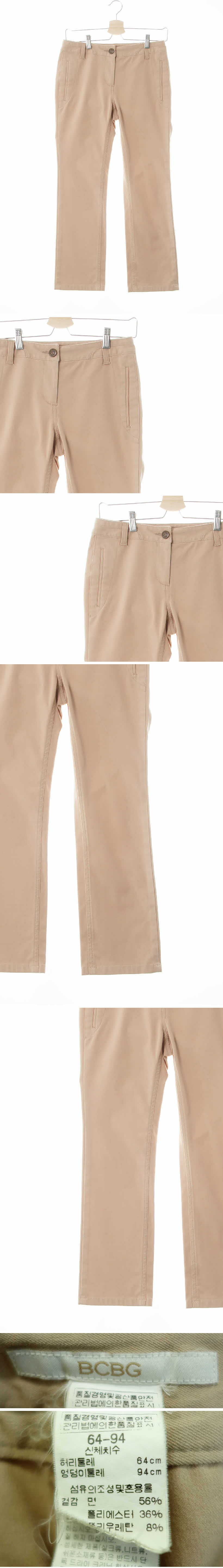 bcbg 페이크포켓세미부츠컷팬츠 bcbg 오트베이지 면혼방 페이크포켓세미부츠컷팬츠