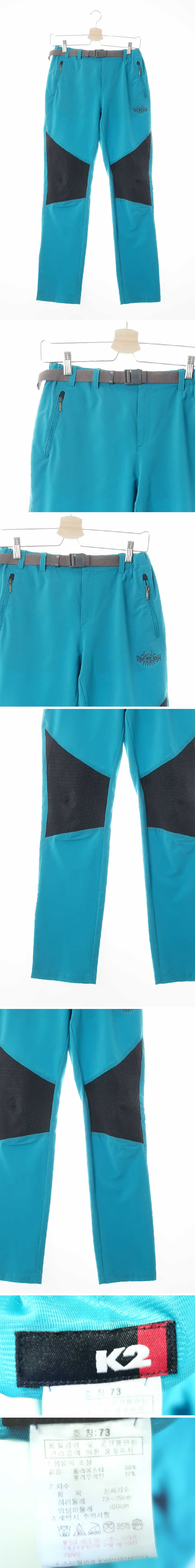 k2 무릎배색아웃도어팬츠 k2 카리브빈블루 무릎배색아웃도어팬츠