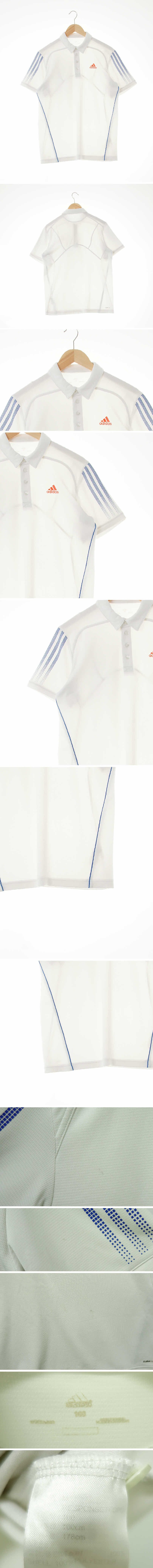 아디다스 절개스포츠반소매카라티 아디다스 화이트 클리마쿨 절개스포츠반소매카라티