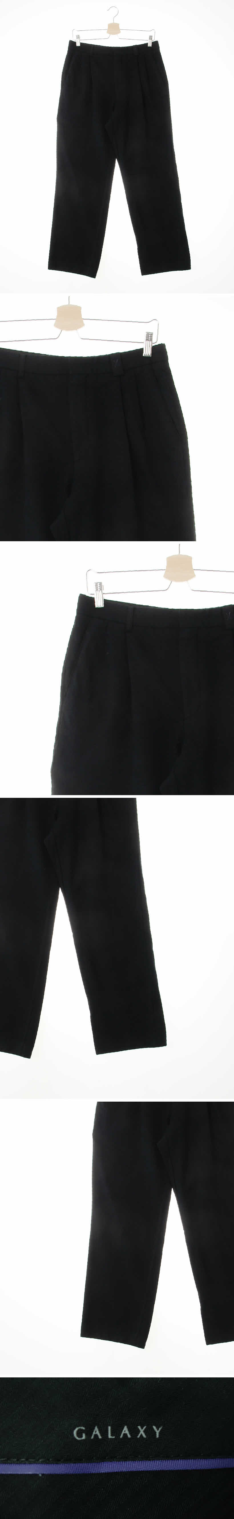 갤럭시 다크차콜 울혼방 투핀턱모직팬츠