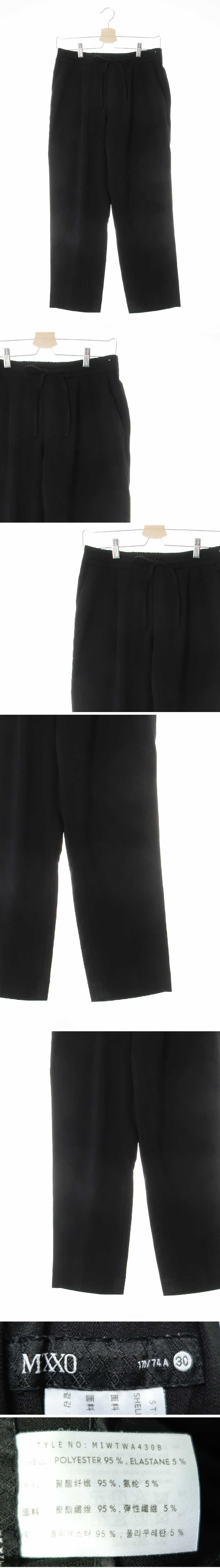 미쏘 밴딩씬핀턱팬츠 미쏘 블랙 밴딩씬핀턱팬츠