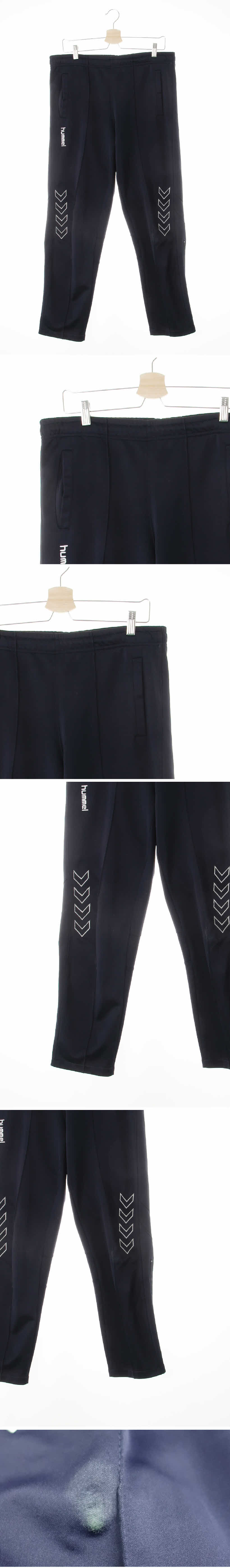 hummel 다크네이비 절개라인자수로고트레이닝팬츠