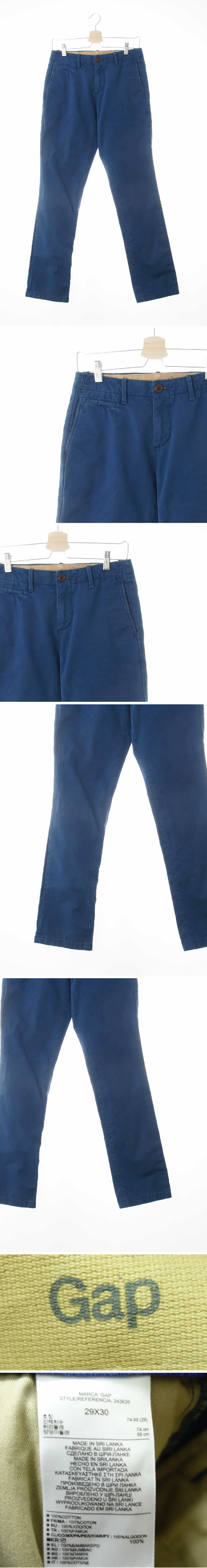 gap 리브드인슬림팬츠 gap 라이트네이비 면 리브드인슬림팬츠