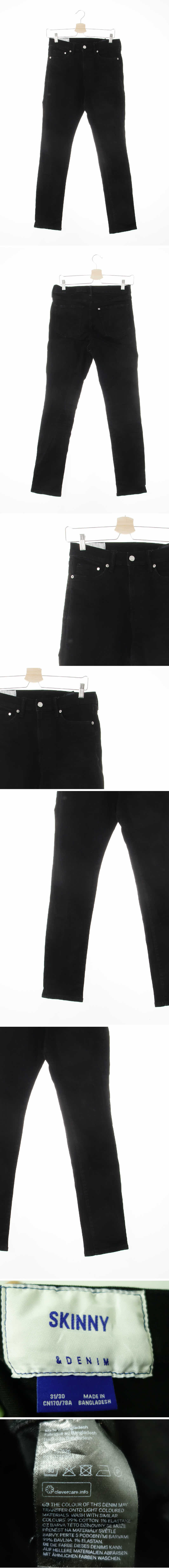[JPN] h&m 블랙 데님 워싱스키니진