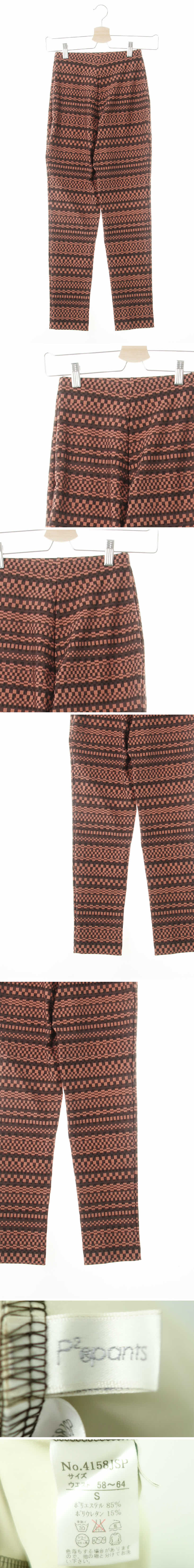 [JPN] P2pants 캐년그레이코랄믹스 체크믹스 하이레깅스