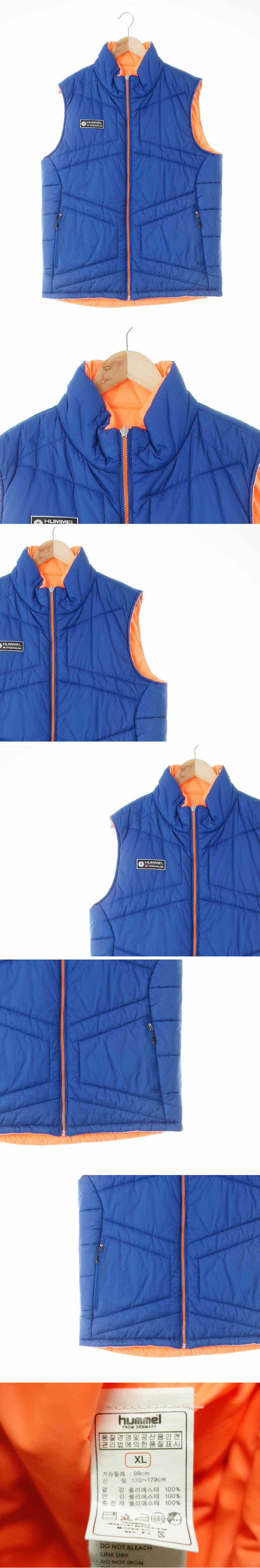 hummel 루버로고패딩베스트 hummel 코발트블루 루버로고패딩베스트