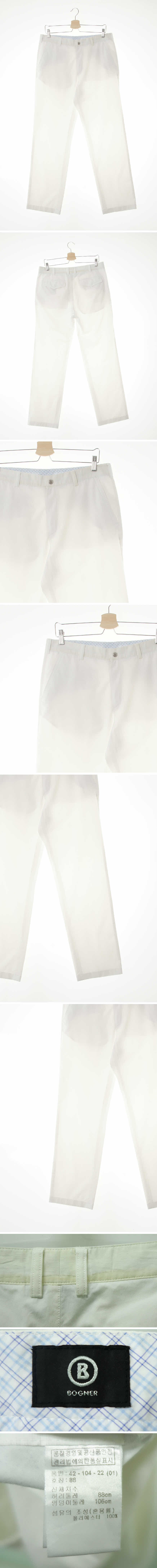 보그너 경량스트레이트팬츠 보그너 화이트 경량스트레이트팬츠