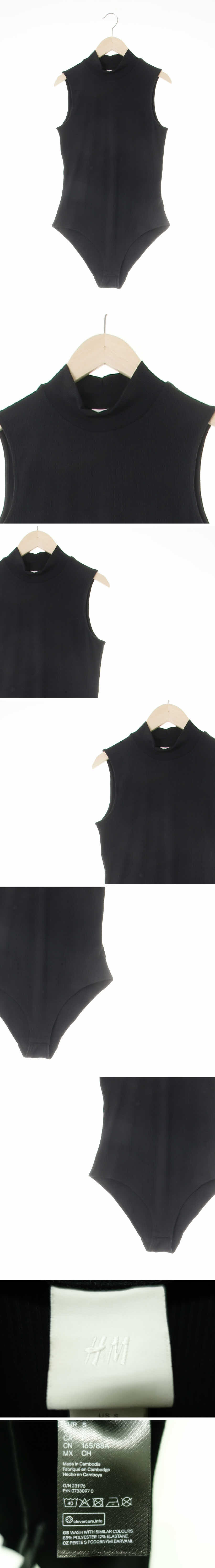 h&m 민소매반폴라바디수트 h&m 블랙 스트라이프 민소매반폴라바디수트