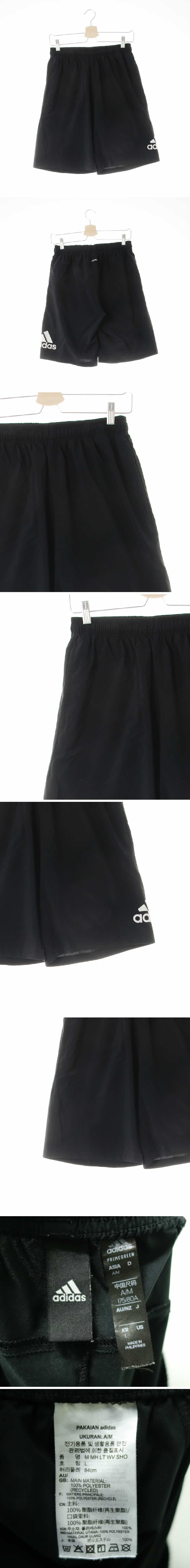 아디다스 빅로고스포츠반바지 아디다스 블랙 프린팅 빅로고스포츠반바지