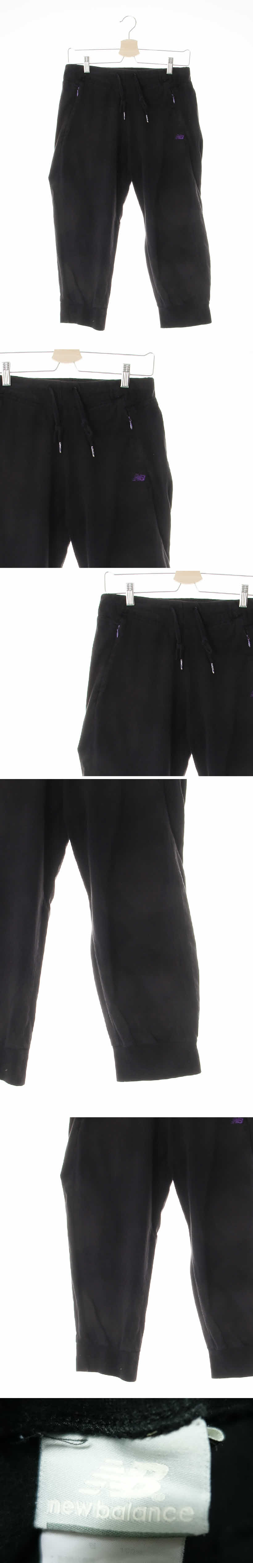 뉴발란스 조거핏7부트레이닝팬츠 뉴발란스 블랙 면 조거핏7부트레이닝팬츠