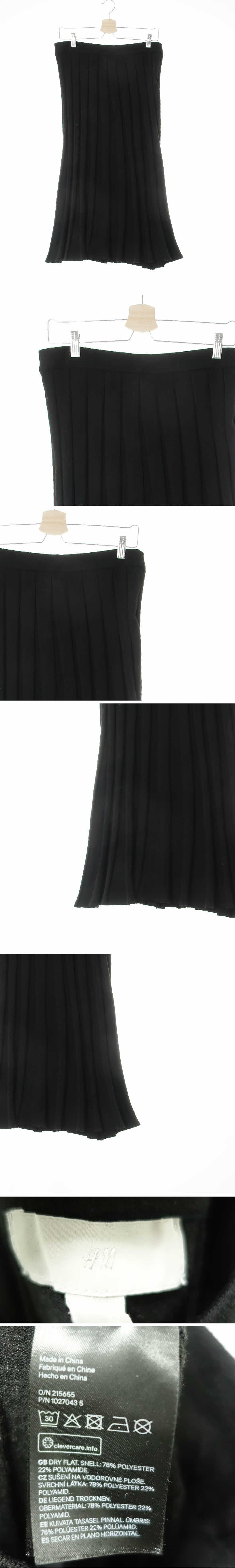 h&m 니트플리츠롱스커트 h&m 블랙 니트플리츠롱스커트