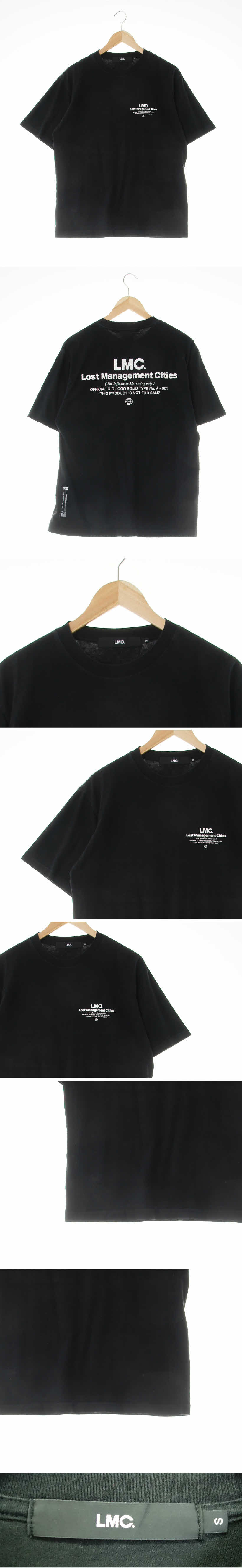 lmc 로고레터링반팔티 lmc 블랙 면 로고레터링반팔티