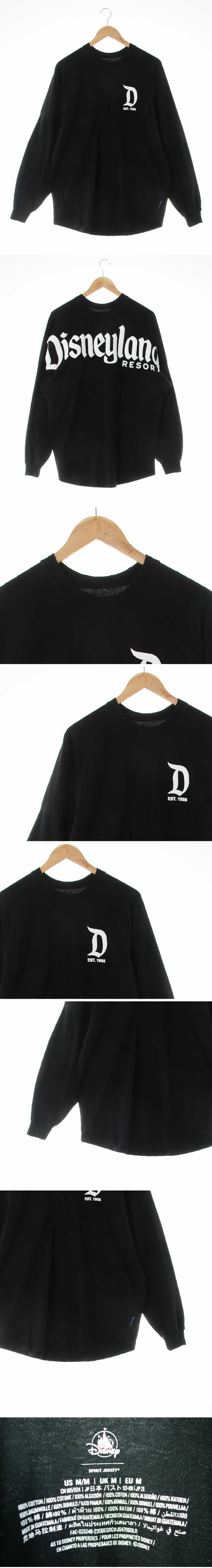 디즈니 백로고절개라인긴팔티 디즈니 블랙 면 백로고절개라인긴팔티