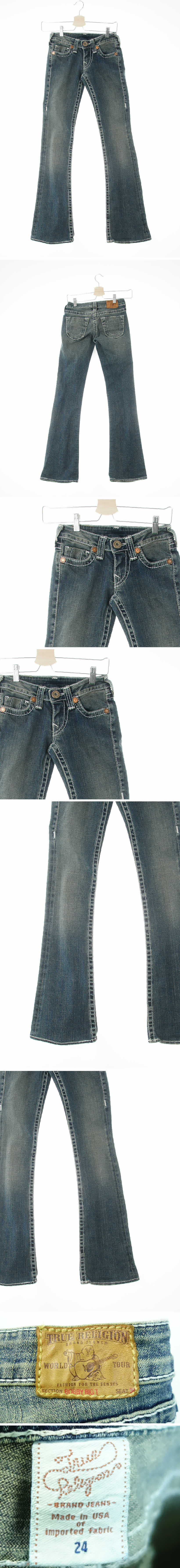 트루릴리전 빈티지빅스티치부츠컷진 트루릴리전 진청 데님 빈티지빅스티치부츠컷진