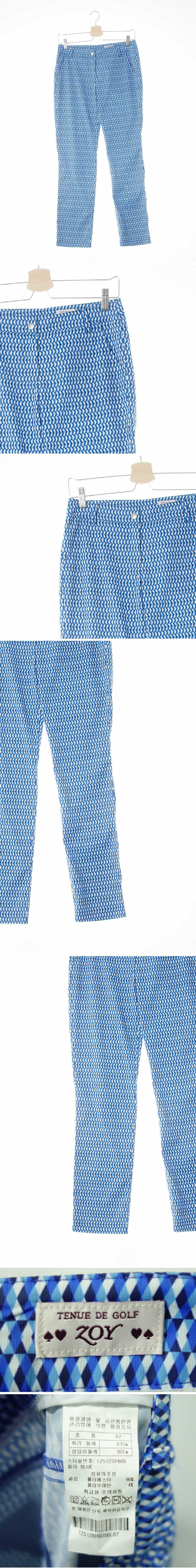 tenuede Golf 경량스트레이트팬츠 tenuede Golf 블루경량스트레이트팬츠