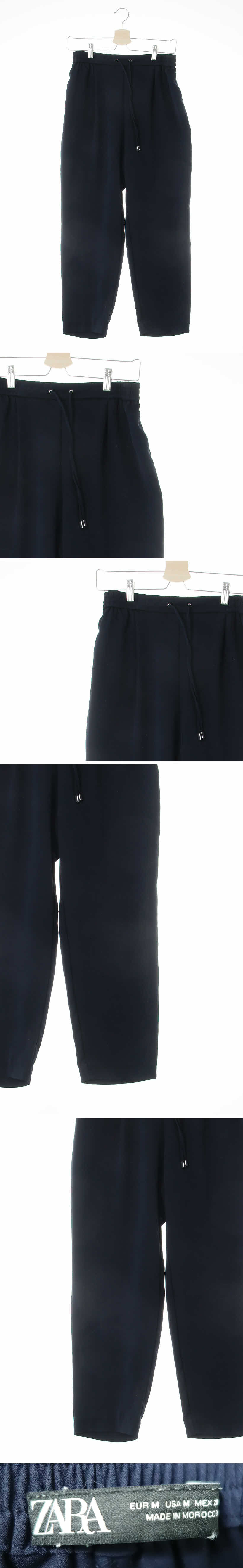 자라 메탈로프밴딩씬팬츠 자라 네이비 메탈로프밴딩씬팬츠