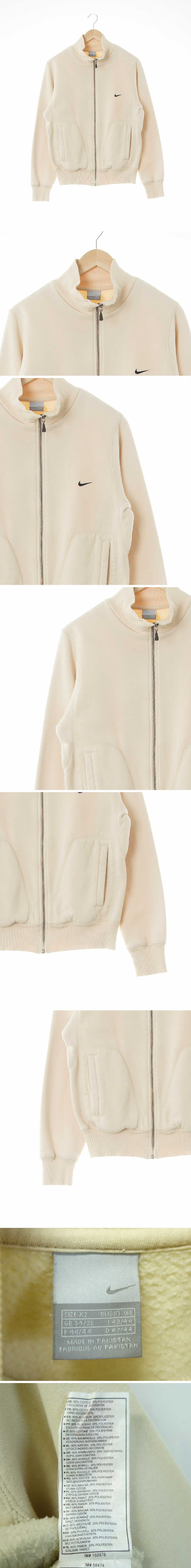 나이키 골지하이넥웜집업 나이키 어텀블론드베이지 면혼방 골지하이넥웜집업