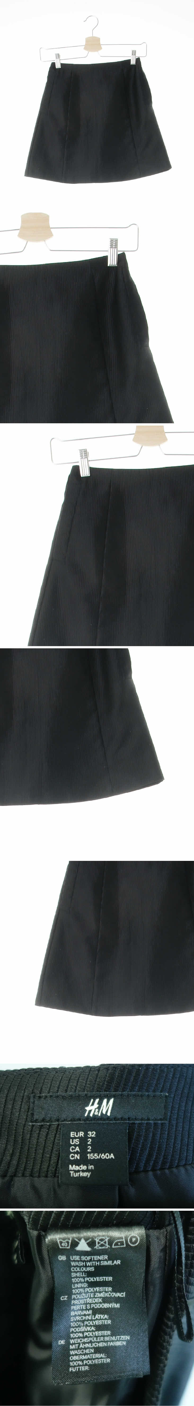 h&m 골지절개미니스커트 h&m 블랙 골지절개미니스커트