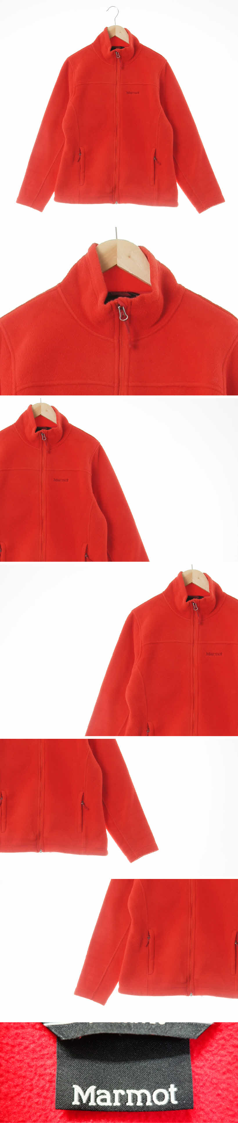 marmot 후리스집업 marmot 레드 후리스집업