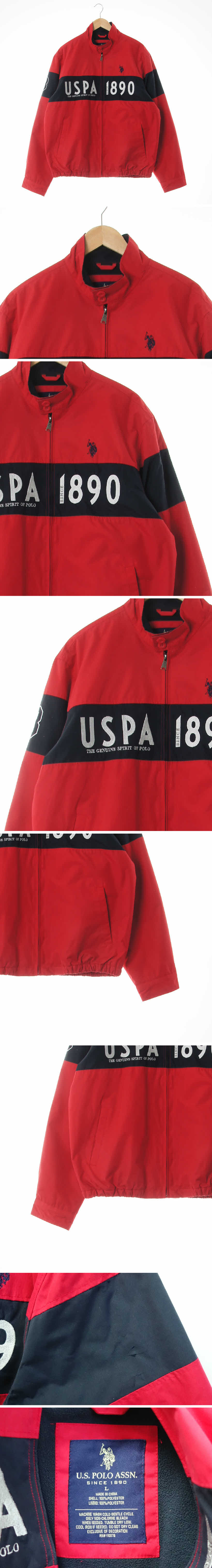 uspoloassn uspa1890투톤박시점퍼 uspoloassn 레드 uspa1890투톤박시점퍼