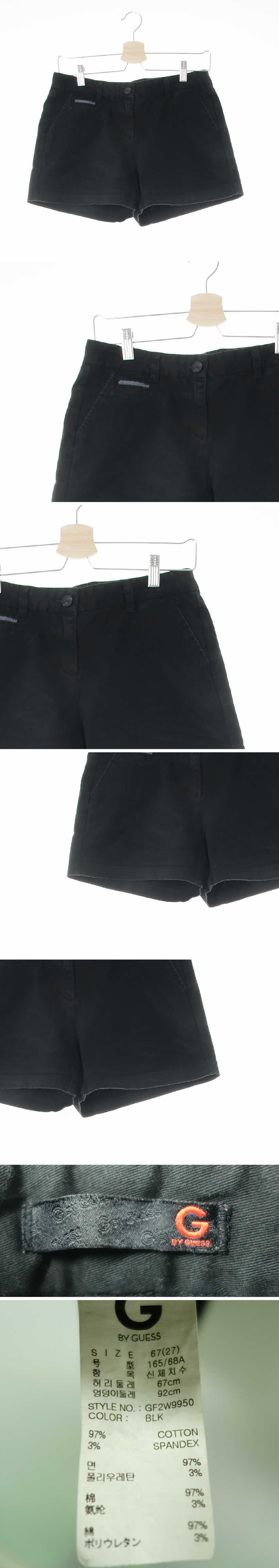 Guess 치노숏팬츠 Guess 블랙 면혼방 치노숏팬츠