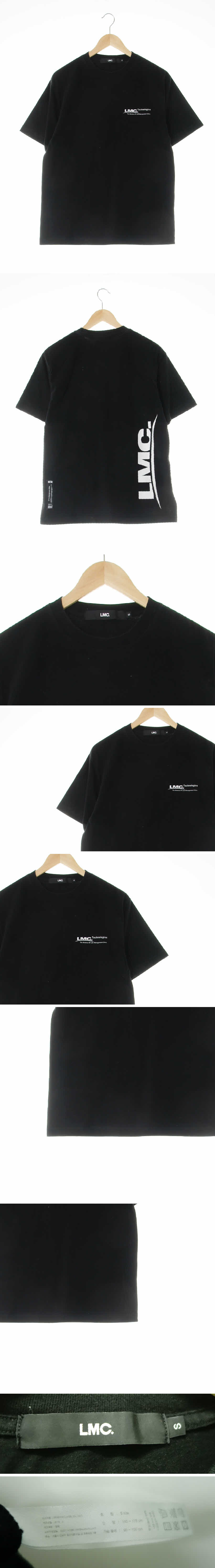 lmc 가슴로고반팔티 lmc 블랙 면 가슴로고반팔티