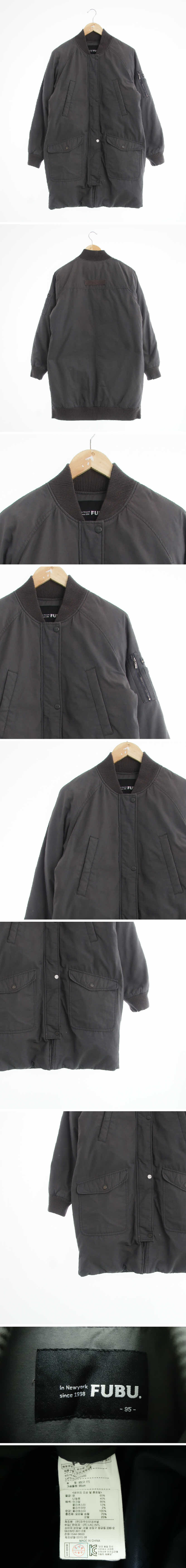 fubu 시보리나그랑롱패딩점퍼 fubu 차콜 덕다운 시보리나그랑롱패딩점퍼