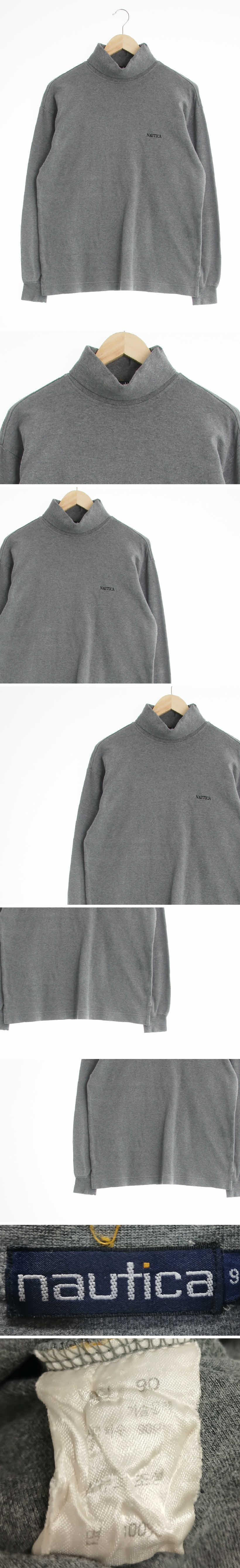 nautica 폴라긴팔티 nautica 그레이 면 폴라긴팔티