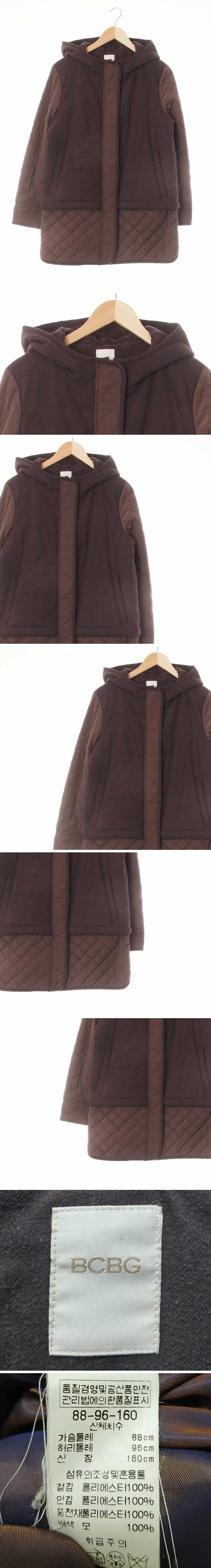 bcbg 모직퀼팅롱코트 bcbg 다크초콜릿브라운 울혼방 모직퀼팅롱코트