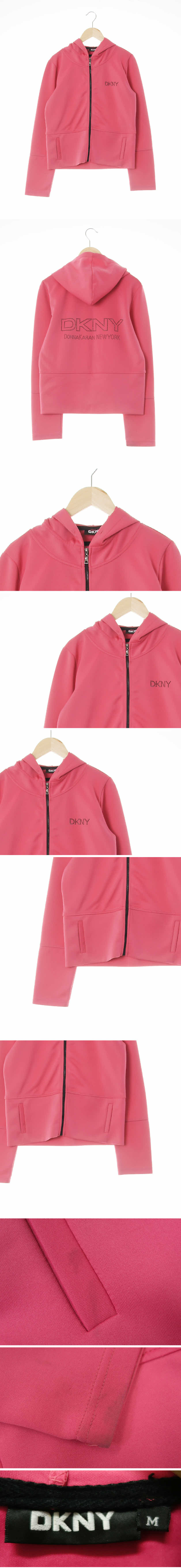 dkny 가슴로고후드집업 dkny 딥핑크 가슴로고후드집업