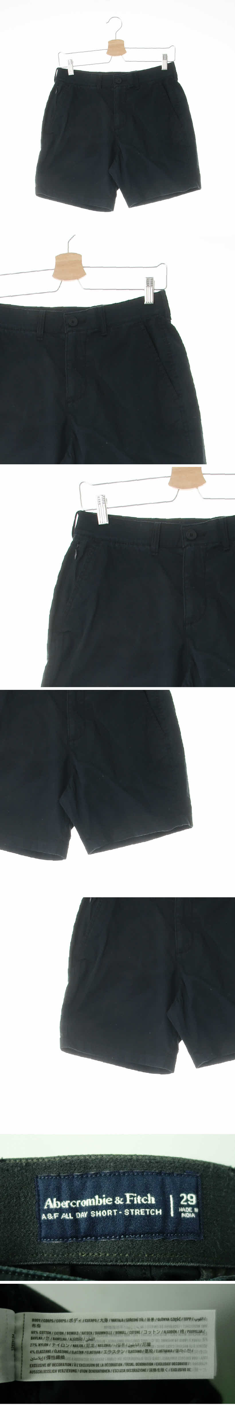아베크롬비 치노숏팬츠 아베크롬비 다크네이비 면혼방 치노숏팬츠