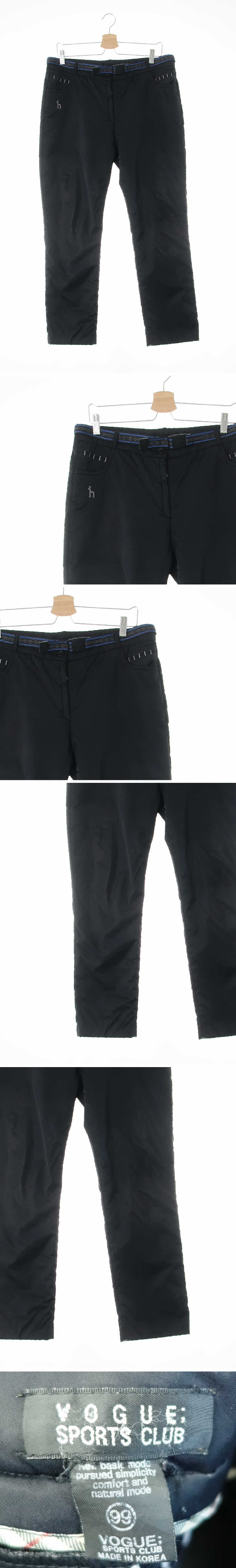 vogue sports club 블랙 슬림패딩스포츠팬츠