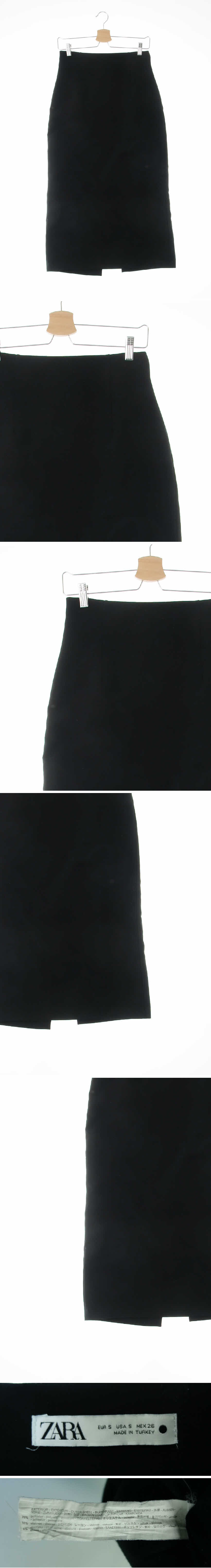 자라 H라인맥시스커트 자라 블랙 H라인맥시스커트