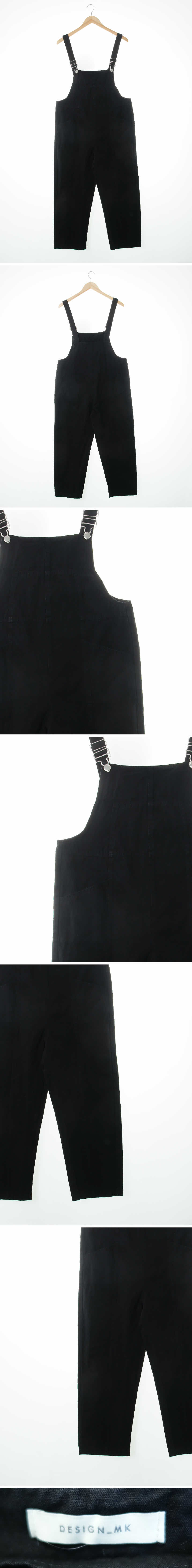 Design_MK 아웃포켓멜빵팬츠 Design_MK 블랙 데님 아웃포켓멜빵팬츠