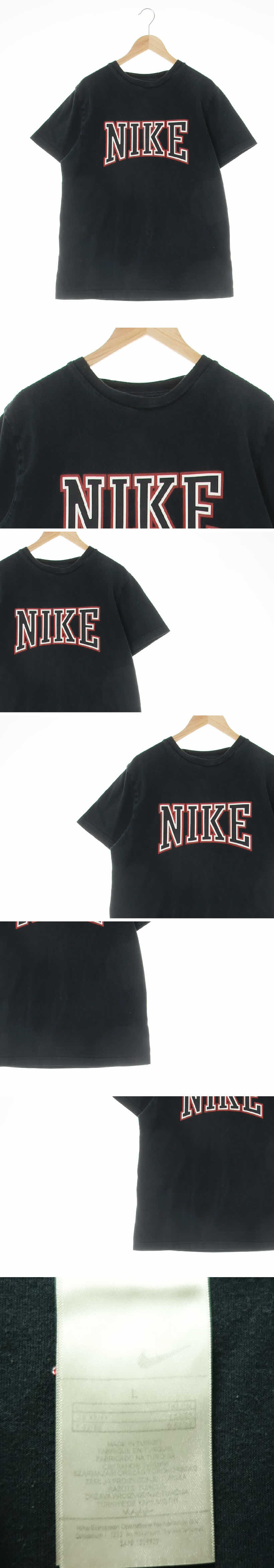 나이키 빅로고라운드반팔티 나이키 블랙 면 빅로고라운드반팔티