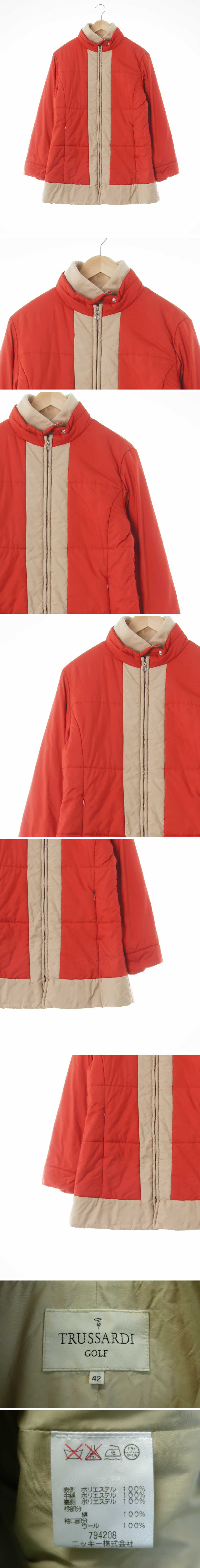 turssardi golf 더블카라투톤점퍼 turssardi golf 다홍색 더블카라투톤점퍼