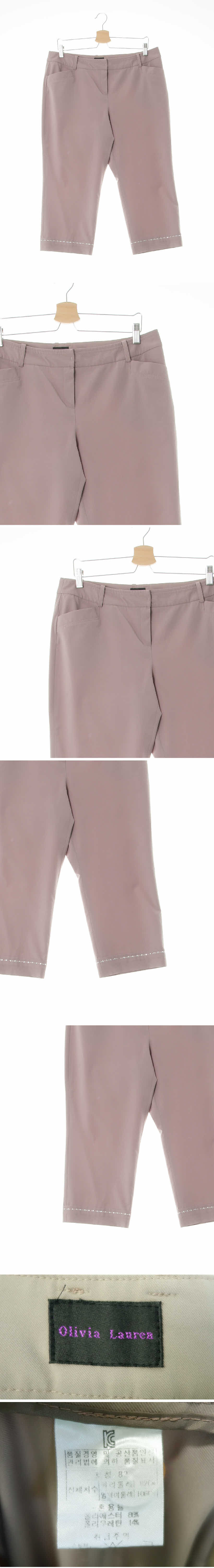 올리비아로렌 큐빅카브라8부팬츠 올리비아로렌 모카 큐빅카브라8부팬츠