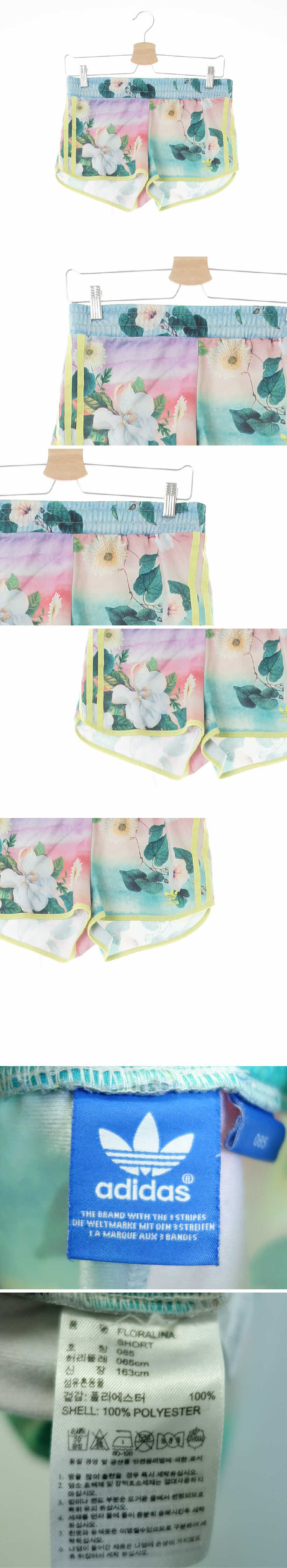 아디다스오리지널 프롤라삼선숏츠 아디다스오리지널 멀티컬러 플라워패턴 프롤라삼선숏츠