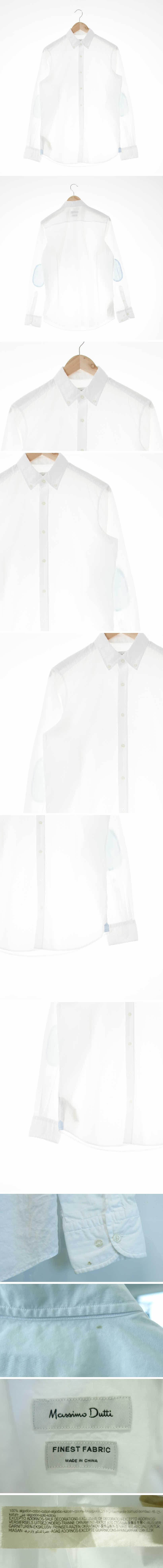 마시모두띠 베이직긴팔셔츠 마시모두띠 화이트 체크 면 베이직긴팔셔츠