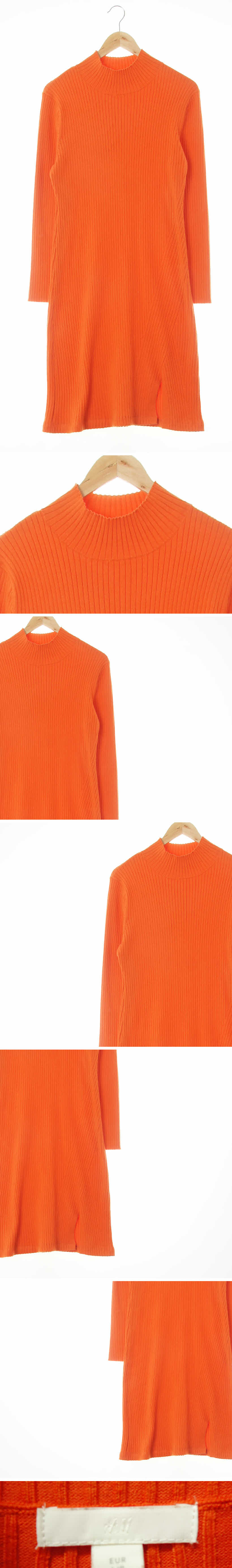 h&m 하프넥골지슬림롱원피스 h&m 캐럿 면혼방 하프넥골지슬림롱원피스