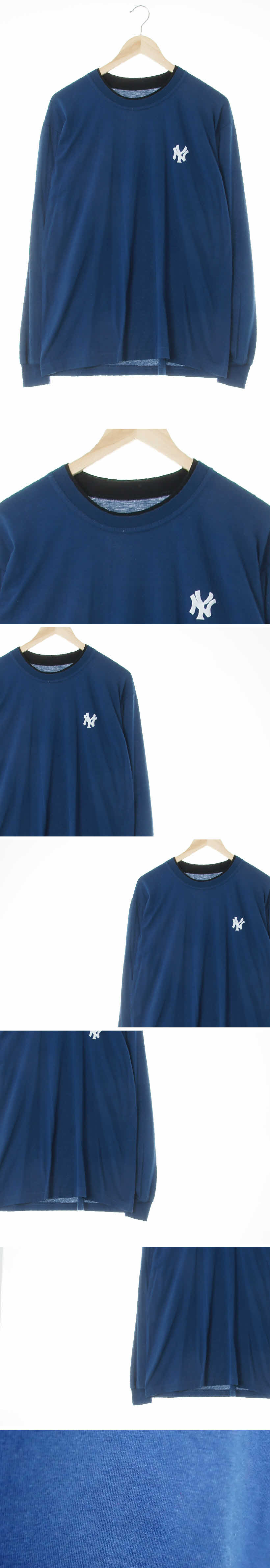 MLB 라운드긴팔티 MLB 네이비 라운드긴팔티